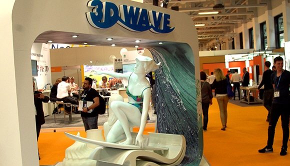 3D Printed Exhibition Display Wave